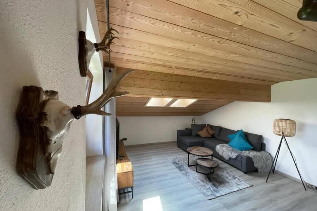 [Kontaktlos] Penthouse mit Bergblick by stayFritz Bad Wiessee Exteriér fotografie